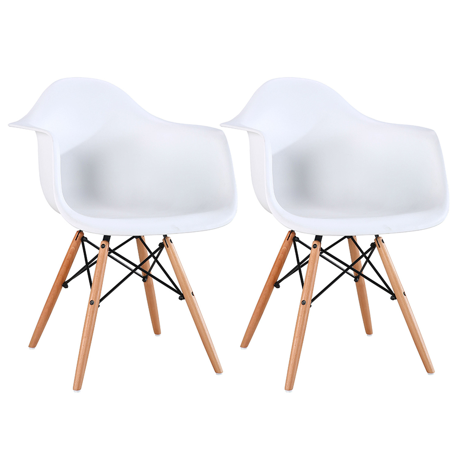 Pack 2 Sillas de Comedor Estilo Nórdico Esera 81x61x62cm Thinia Home Sillas Comedor Nórdicas 1